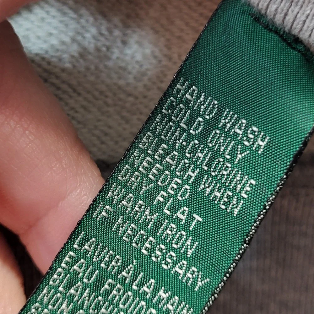 Ralph Lauren Polo Hoodie Men's Small Gray Sweater Green Tag Vintage - Picture 5 of 9